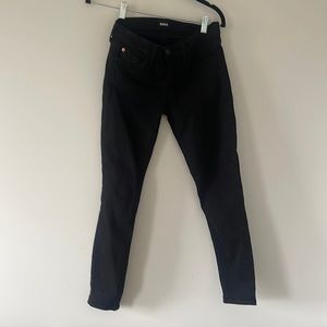 Hudson black jeans no rips